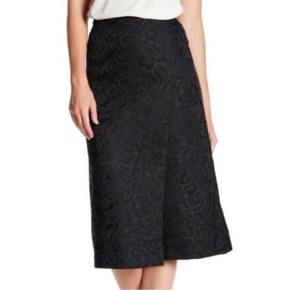 NWOT Theory Annealer Aster Black Jacquard Skirt 2